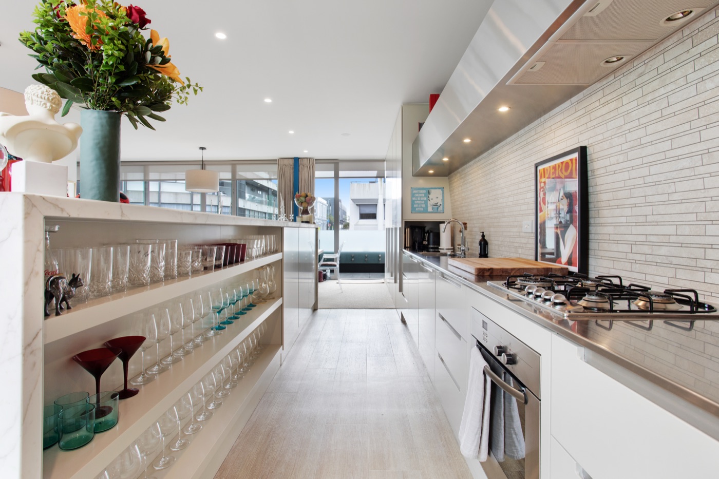 New galley kitchen